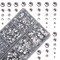 4000 Pieces Mixed Size Hot Fix Round Crystals Gems Glass Stones Hotfix Flat Back Rhinestones (Clear Crystal)